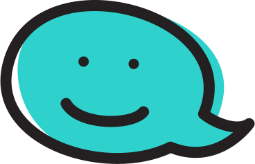 Speech bubble with smile PNG, SVG