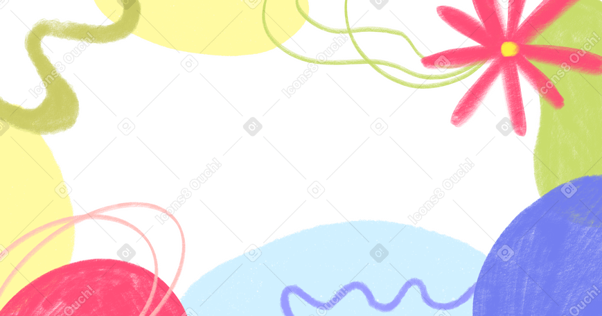 Abstract background with flower Illustration in PNG, SVG