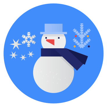 Snowman in scarf and hat PNG, SVG