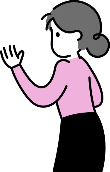 Mujer levantando la mano PNG, SVG