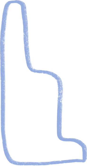 Treppen wie blaue form PNG, SVG