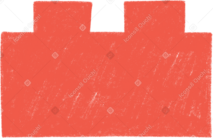 red lego Illustration in PNG, SVG