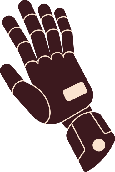 right robot hand PNG, SVG