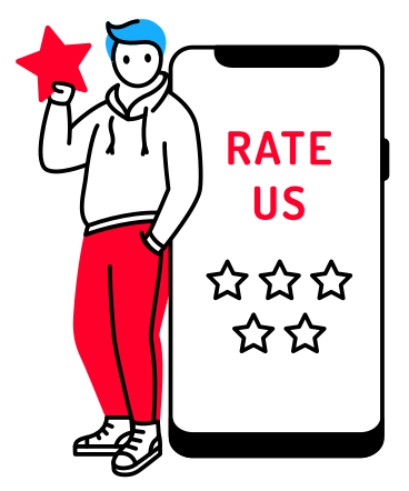 Rate us PNG, SVG