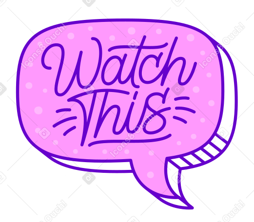 Schriftzug-aufkleber „watch this dots“-text PNG, SVG