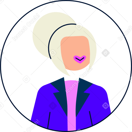 женский аватар в PNG, SVG