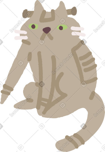 猫坐 PNG, SVG