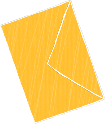 yellow postal letter PNG, SVG