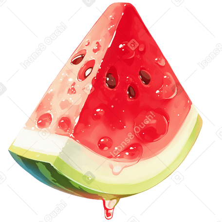 watermelon slice PNG, SVG