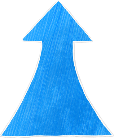 big blue arrow PNG, SVG