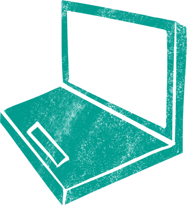 Ordinateur portable ouvert vert PNG, SVG