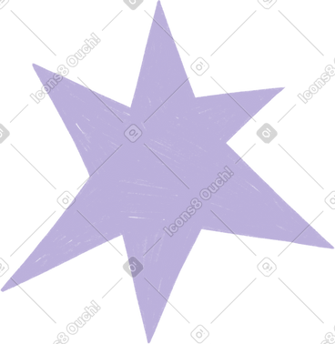 Purple star PNG, SVG