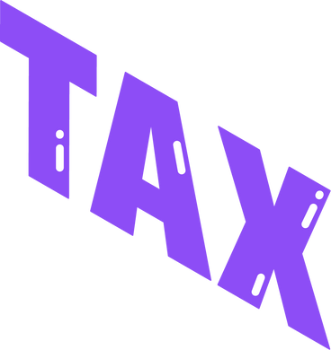 税金のテキストをレタリングする PNG、SVG