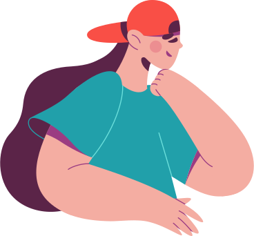 half woman with her head propped up with her hand PNG, SVG