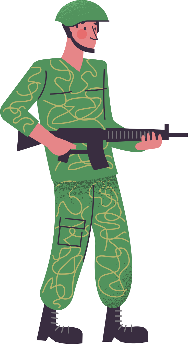 Illustrations vectorielles Soldat