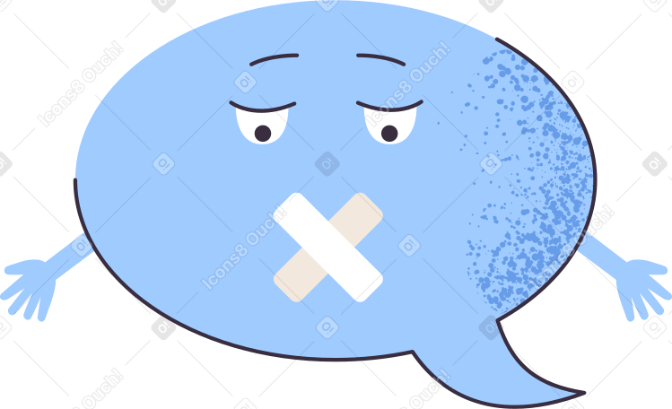 no comments bubble Illustration in PNG, SVG