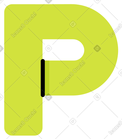 字母 p 多汁 PNG, SVG