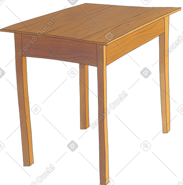 Wooden table PNG, SVG