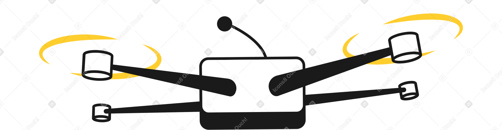 drone quadcopter Illustration in PNG, SVG