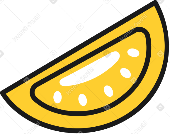 lemon slice Illustration in PNG, SVG
