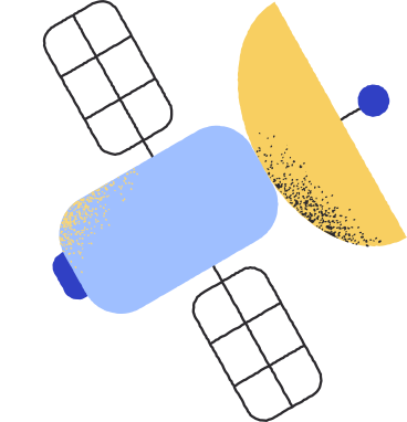 blue space satellite PNG, SVG