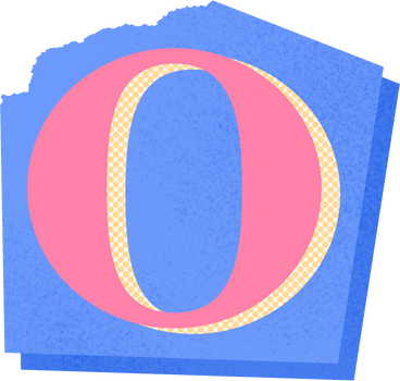 Collage lowercase letter o PNG, SVG