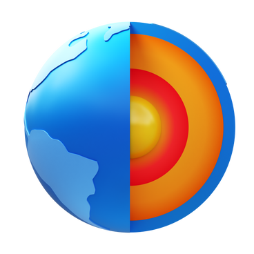 the earth's inner core PNG, SVG