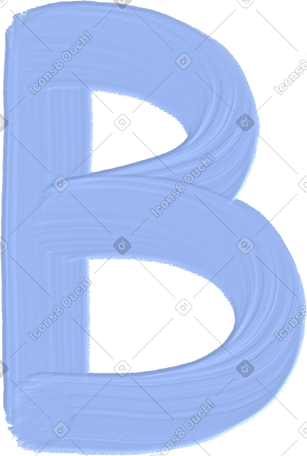 blue letter b PNG, SVG