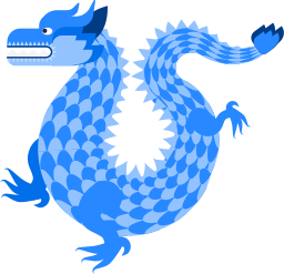 china dragon clipart border