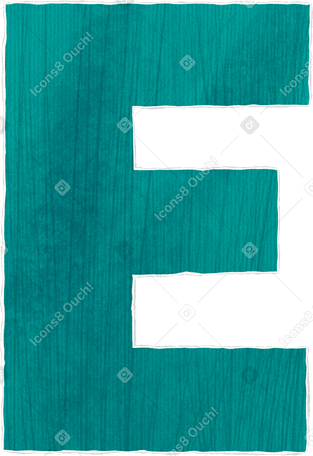 large green letter e PNG、SVG