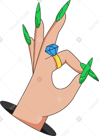 hand with ring PNG, SVG