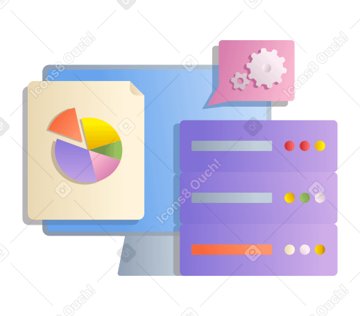 Data science analysis Illustration in PNG, SVG
