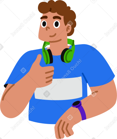 man giving a thumbs up PNG, SVG