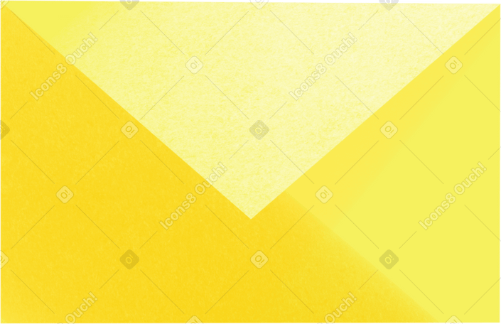 yellow envelope Illustration in PNG, SVG