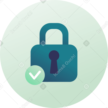 closed padlock icon Illustration in PNG, SVG