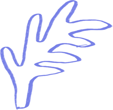 Planta de línea azul como forma PNG, SVG