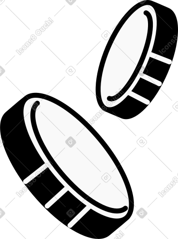 Flying coins PNG, SVG