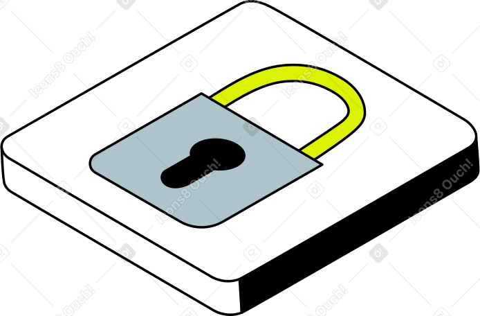 lock button PNG, SVG