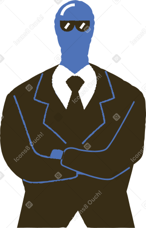 man in a suit Illustration in PNG, SVG