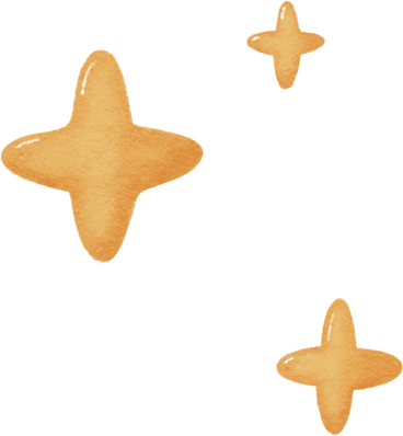 Three yellow stars PNG, SVG