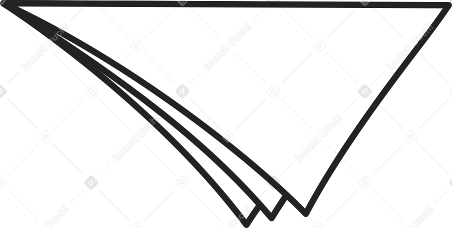 corner of a stack of papers Illustration in PNG, SVG