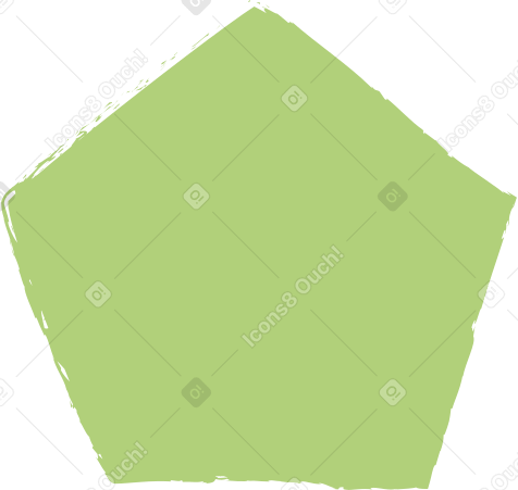 green pentagon Illustration in PNG, SVG