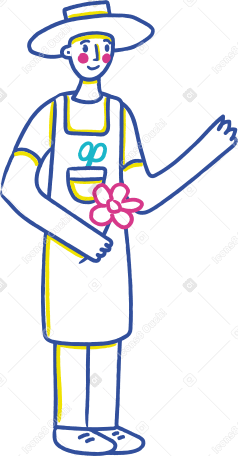 Blumenhändler PNG, SVG