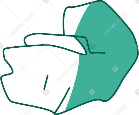 crumpled tissue PNG, SVG