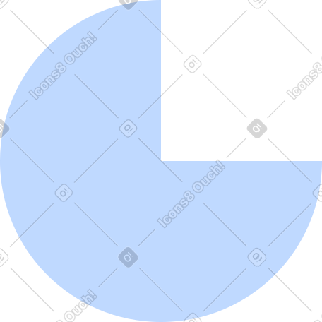 blue chart shape PNG, SVG