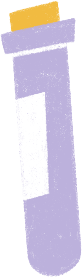 purple test tube PNG, SVG