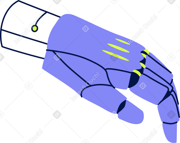 mano izquierda del robot PNG, SVG