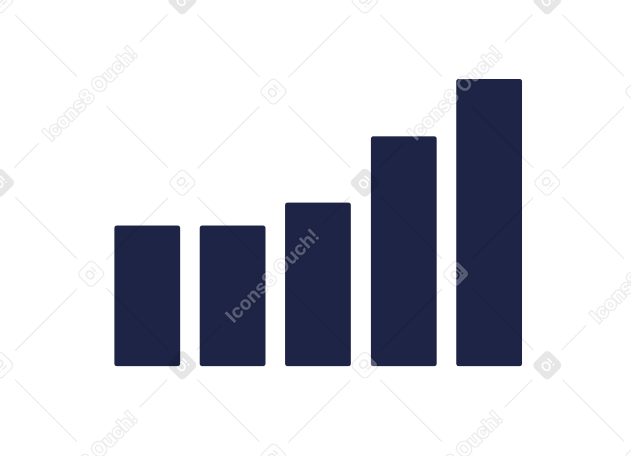 Leaping graph Illustration in PNG, SVG