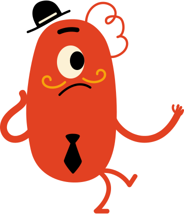 red character with a mustache PNG, SVG