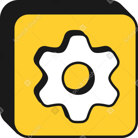 Botón de engranaje PNG, SVG